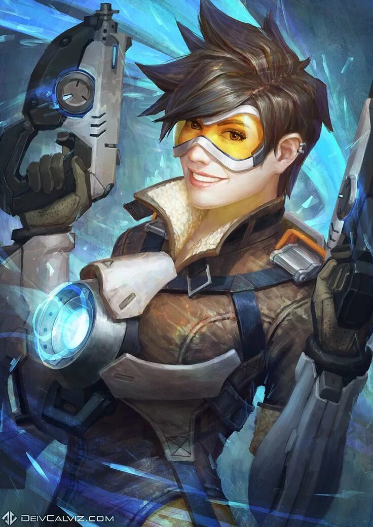 Tracer овервотч. Overwatch трейсер.