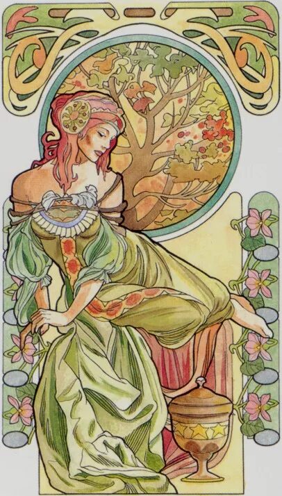 Карты Таро Королева чаш. Таро кубковая Королева. Королева кубков Таро. Art nouveau Tarot Королева мечей.