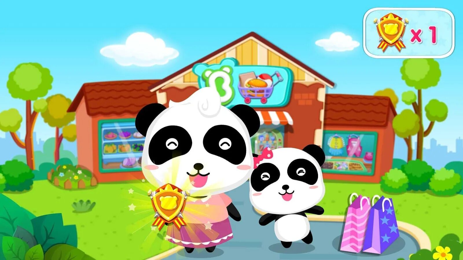 Панда Кики игра. BABYBUS Кики. BABYBUS Baby Panda supermarket. Игра Панда супермаркет.