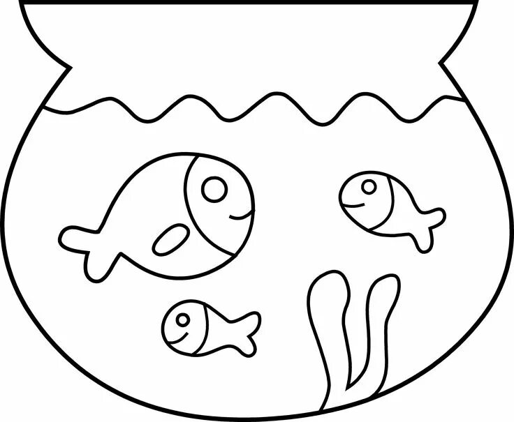 Аквариум шаблон для вырезания AQUARIUM WITH FISHES 2023 ПОДЕЛКИ В ШКОЛУ VK