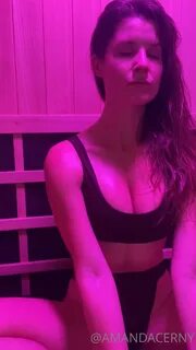 Amanda Cerny Bikini Sauna Stretching OnlyFans Leaked Video.