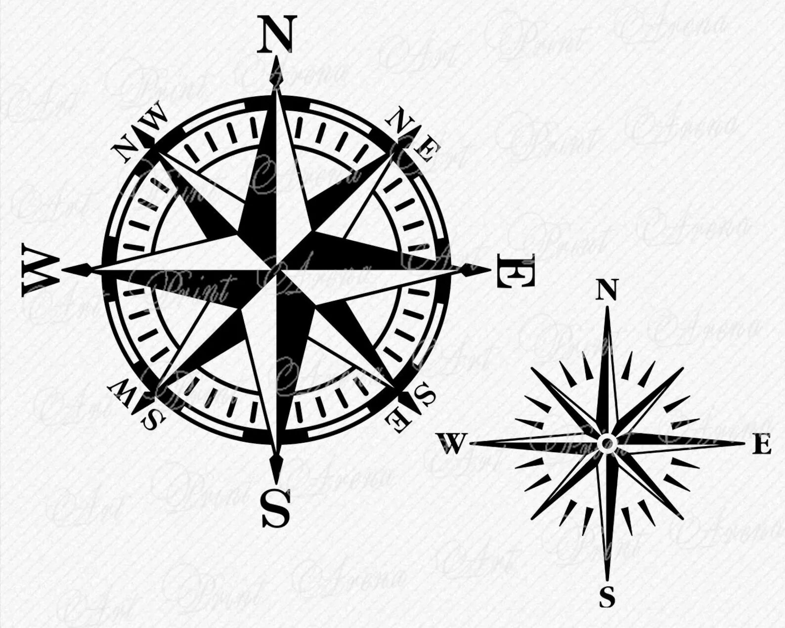 Символ компаса. Изображение компаса. Стороны света вектор.