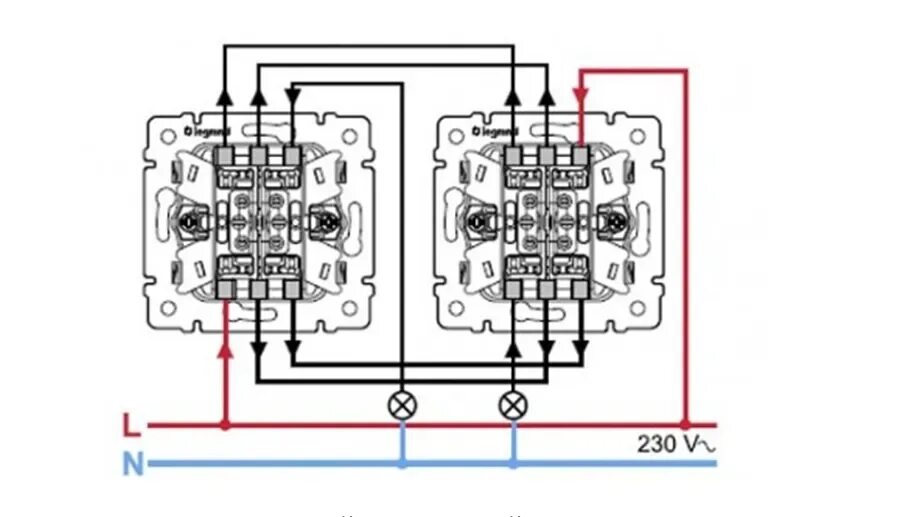 Двойной проходной выключатель Schneider схема. Схема двухклавишного проходного выключателя с 2 мест. Схема подключения двойного проходного выключателя Schneider Electric. Схема подключения двухклавишного проходного выключателя с 2х мест. Двухклавишный проходной выключатель купить