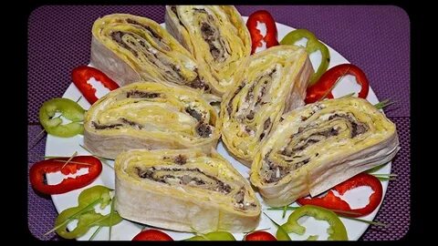 Лаваш со шпротами