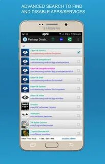 Disable app