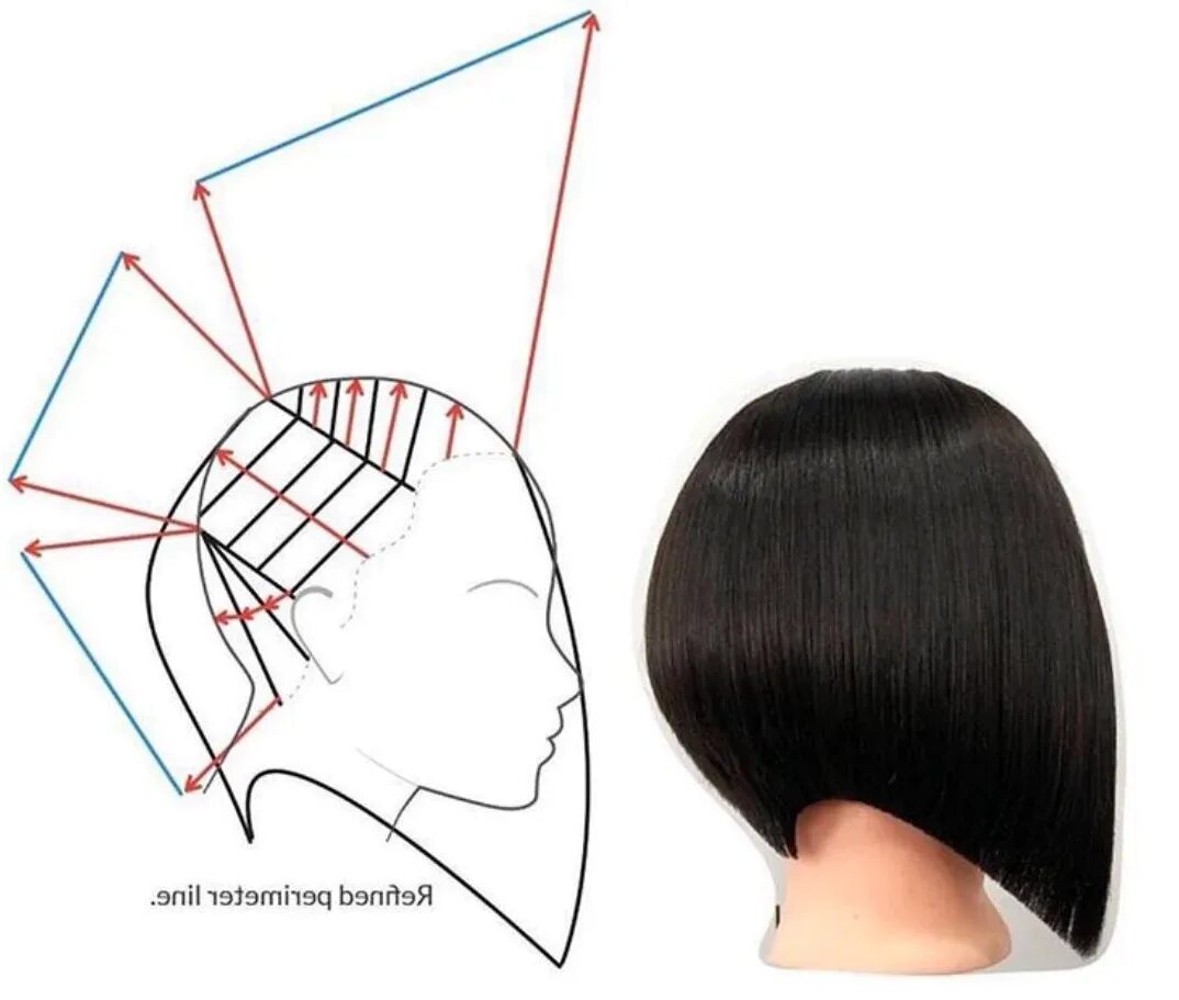 Техника боб кар. Градуированный Боб каре схема. Стрижка Боб каре градуированное технология. Техника стрижки градуированного Боб каре. Технология стрижки градуированное каре схема.