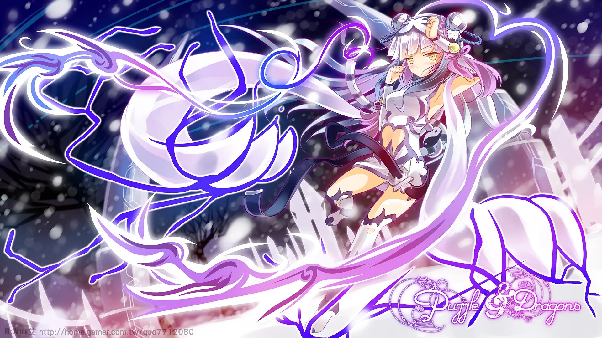 Haku Puzzle and Dragons. Puzzle & Dragons. Пазл магический дракон. Haku Wallpaper. Тег магия