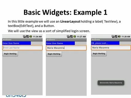 Gadget examples
