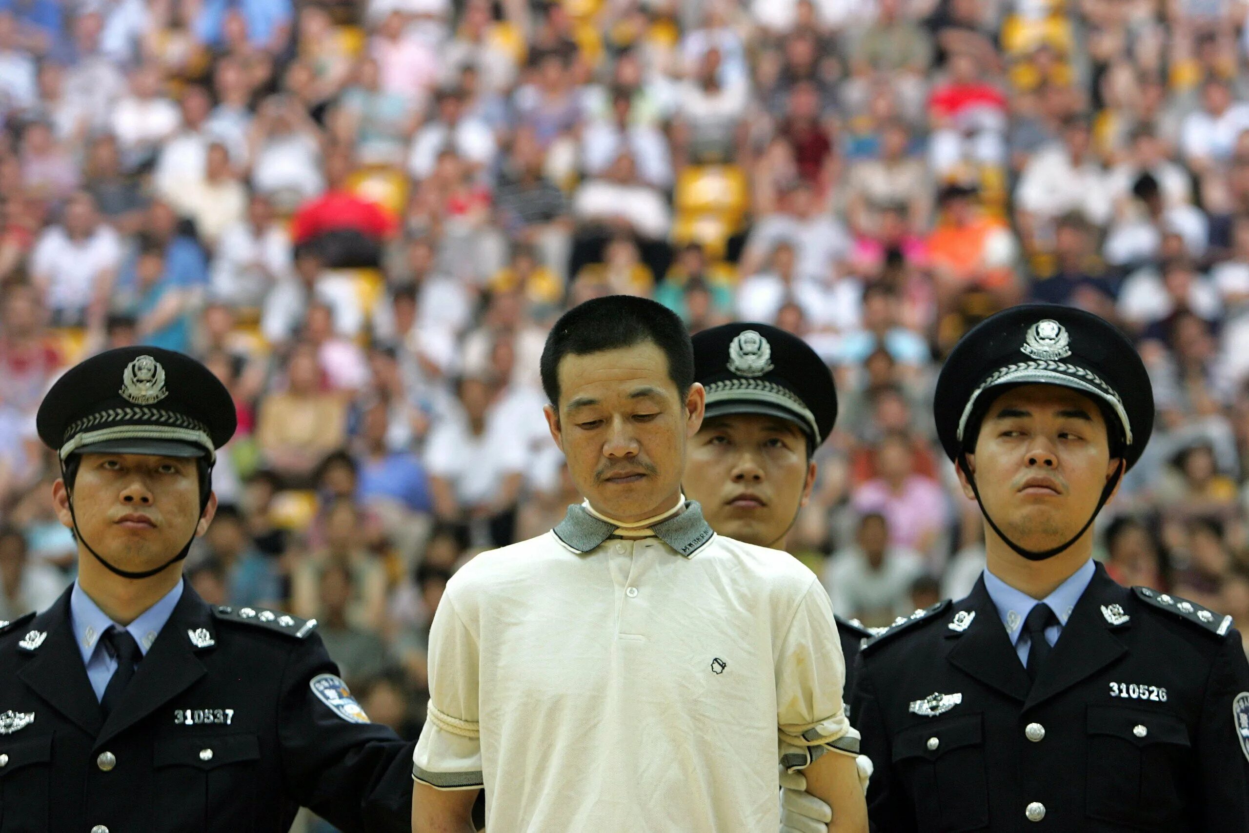 Публичная смертная казнь в Китае.