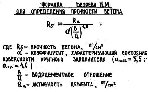 Формула бетона