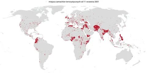 Страны с террористической активностью