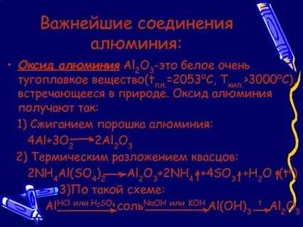 Оксид алюминия формула основания