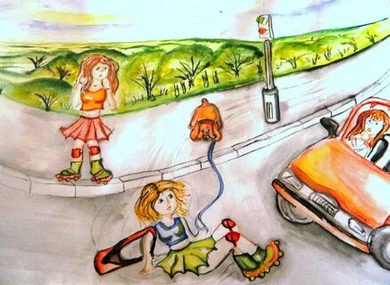 Рисунок на тему безопасная дорога