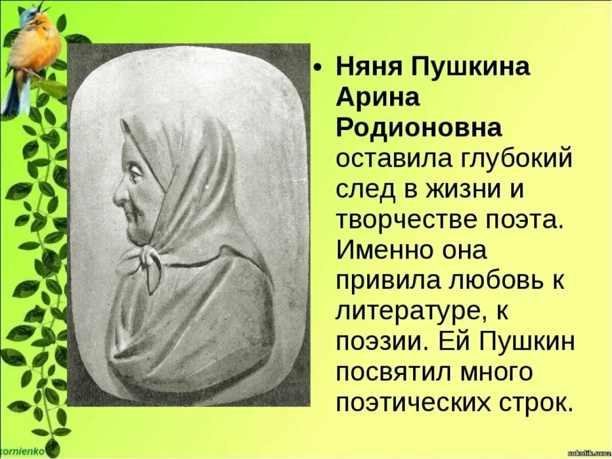 Стих пушкина арине. Портрет няни Пушкина Арины Родионовны. Про Арину Родионовну няню Пушкина. Арина Родионовна и Пушкин. О няне Пушкина 4 класс.