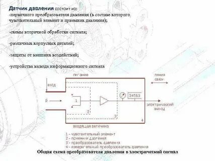Сигналы датчиков давления