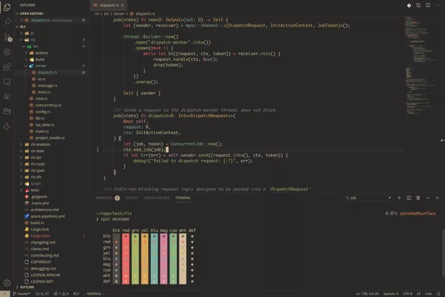 Vs code color. Gruvbox material. codeblocks темная тема. vs code theme. best vscode themes.