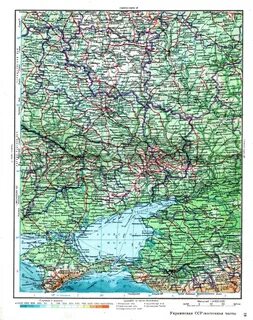 Карта восточной украины
