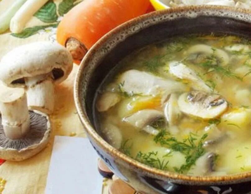 Суп с грибами шампиньонами. Грибной суп из шампиньонов с лапшой. Суп куриный с грибами и вермишелью. Грибной суп из шампиньонов с картофелем и курицей. Куриный бульон шампиньоны.