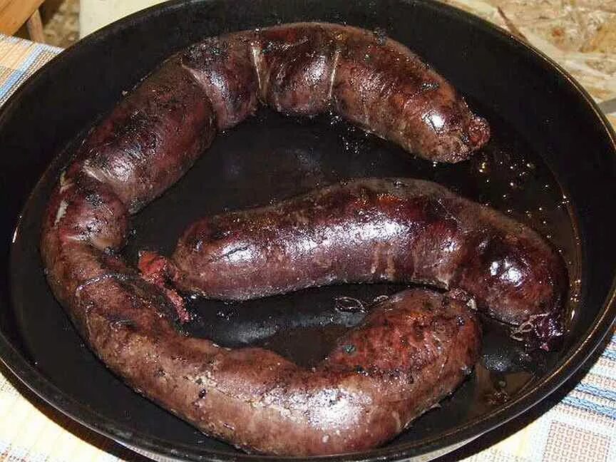 Сколько варить кровяную колбасу