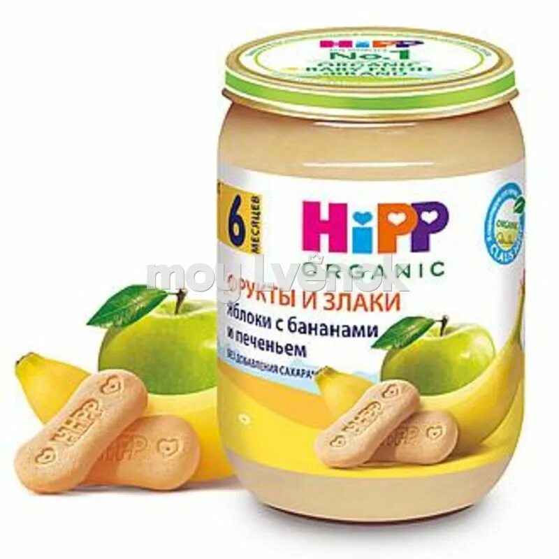 Фруктовое пюре с печеньем. Печенье hipp. печенье hipp детское. детское пюре с бананом и печеньем. пюре из банана для грудничка.