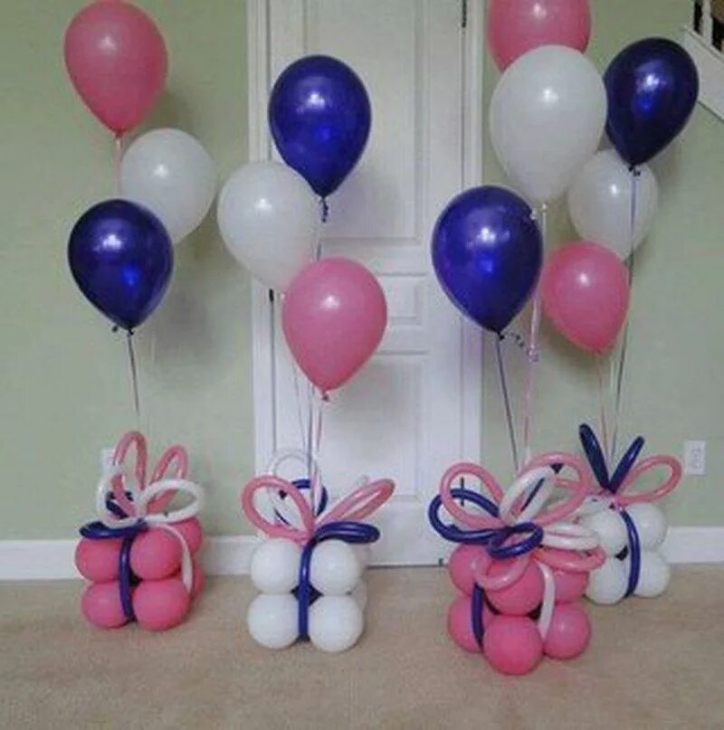 Воздушные шарики подарок. Украшение шарами. Композиции из шариков. Украшение гелиевыми шарами. Композиции из воздушных шаров на день рождения.