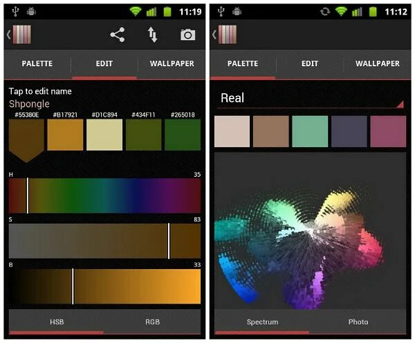Как сделать цветные приложения. Цвета для приложения. color palette приложение. приложение палитра андроид. real colors приложение.