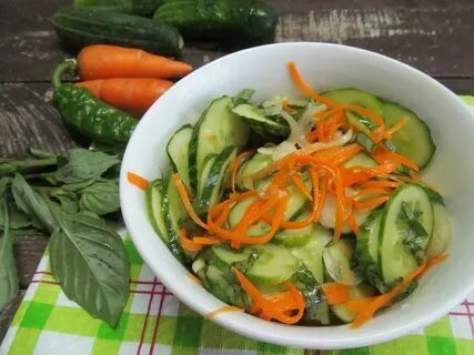 Маринованные огурцы морковь перец