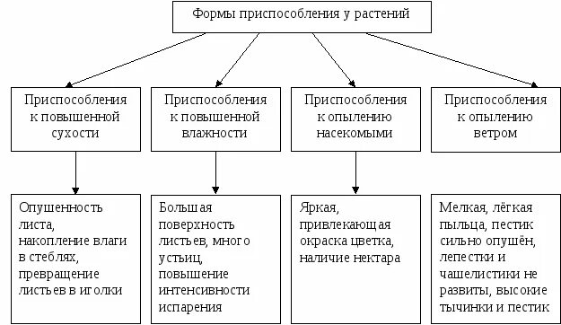 Установите соответствие между способами приспособления живых организмов. Приспособления растений и животных к среде обитания таблица. Приспособленность растений к среде обитания таблица. Приспособленность организмов к среде обитания таблица. Формы приспособленности у животных таблица.