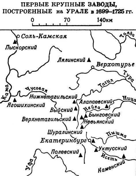 Напишите название города на южном урале. Заводы демидова на урале карта. заводы демидовых на урале на карте. карта заводов урала 18 века. первые заводы демидовых на урале карта.