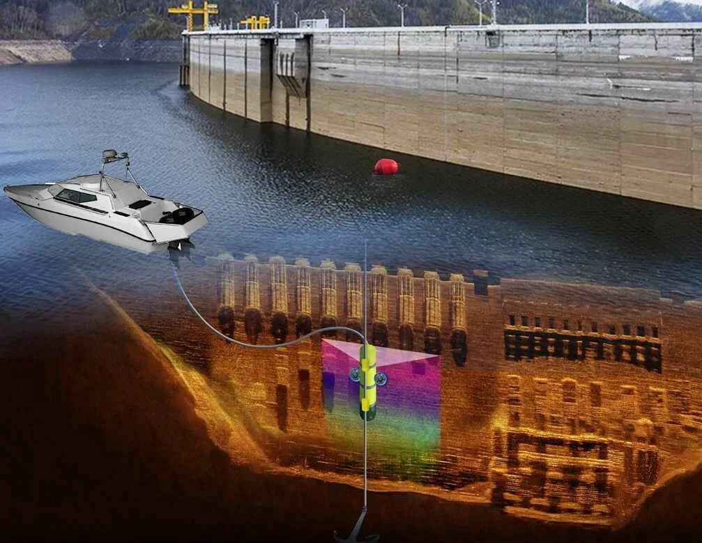 промер дна рельеф. самоочищающиеся сооружения. перебор грунта. очистные сооружения ветлуга. акватория гидротехническое сооружение.