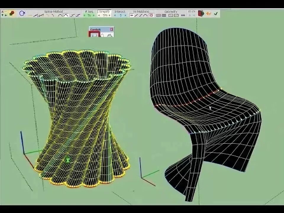 Curviloft sketchup. Бионика в скетчап. curviloft плагин для скетчап. сплайн в скетчап. плагин курвилофт.