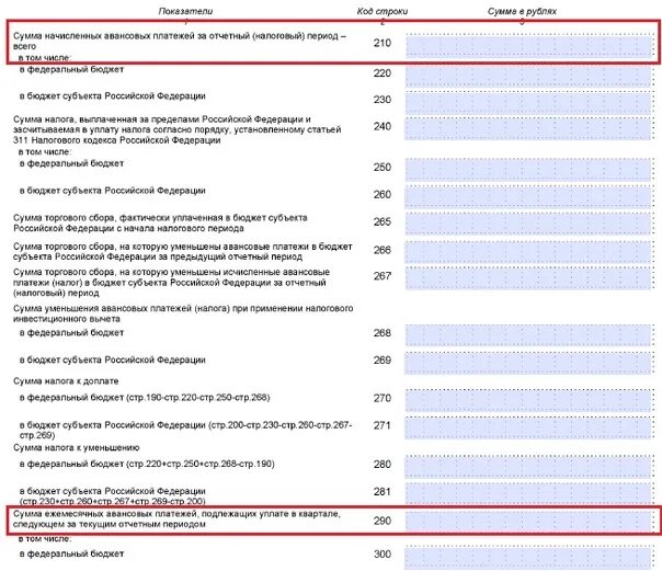 Строка 210 декларации по налогу на прибыль. Строка 290 в декларации по налогу на прибыль за 1 квартал. Строка 210 в декларации по налогу на прибыль за год. Строка 210 в декларации по налогу на прибыль за полугодие.