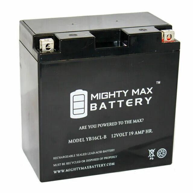 Max battery. Yuasa yb16cl-b. Мото аккумулятор Exide yb16cl-b. 12v 19ah. Аккумулятор на 250 Мах.