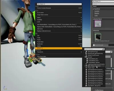 Unreal engine skeletal