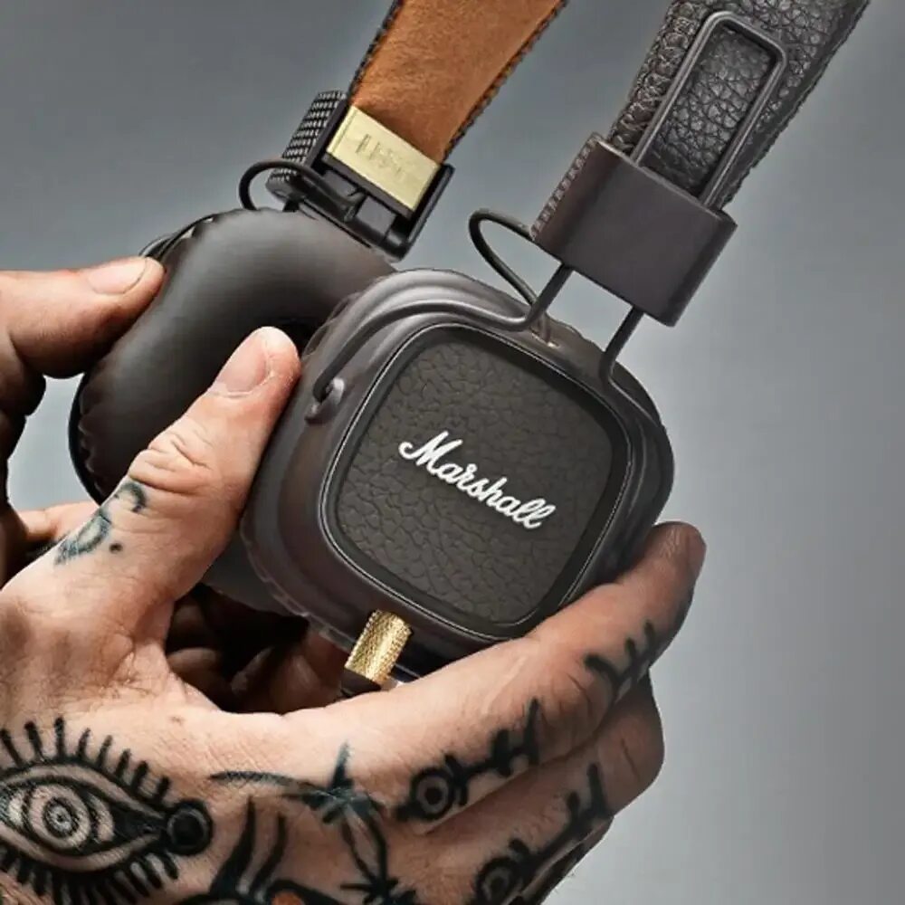 Marshall major brown. Наушники Marshall Major 2. Наушники Marshall Major IV. Marshall Major 4 logo. Marshall Major 4 коричневые.