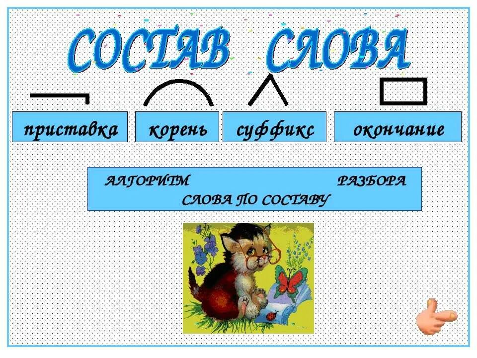 Корень суффикс окончание слова примеры. Приставка суффикс окончание примеры. Приставка корень суффикс окончание. Корень суффикс окончание слова.