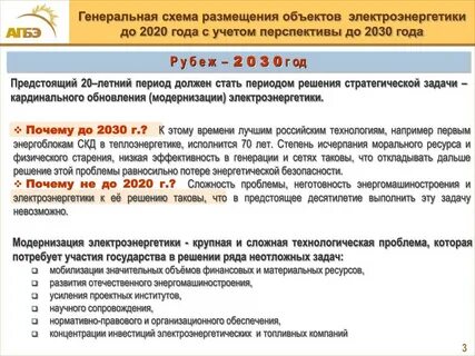 Проблемы развития электроэнергетики