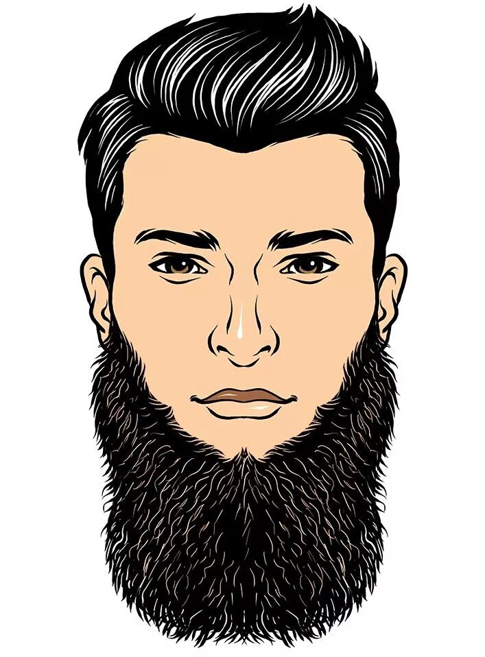 He has a beard