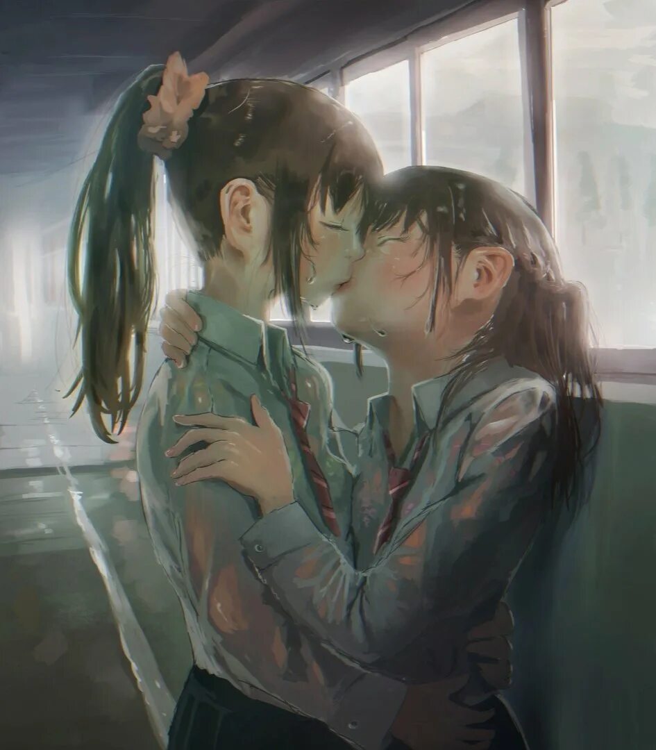 Юри томбои. ЛГБТ Юри. Yuri Shoujo ai поцелуй. Юри Цунэмацу. Rain lesbian