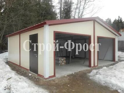 Гараж из сэндвич панелей на 2 машины