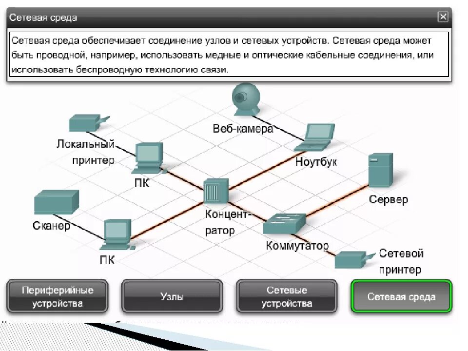 Локальные серверы доступны только пользователям класса с. Схема подключения сетевых устройств. Программные компоненты компьютерной сети. Сетевые компоненты ЛВС. Схемы соединения сетевых устройств.