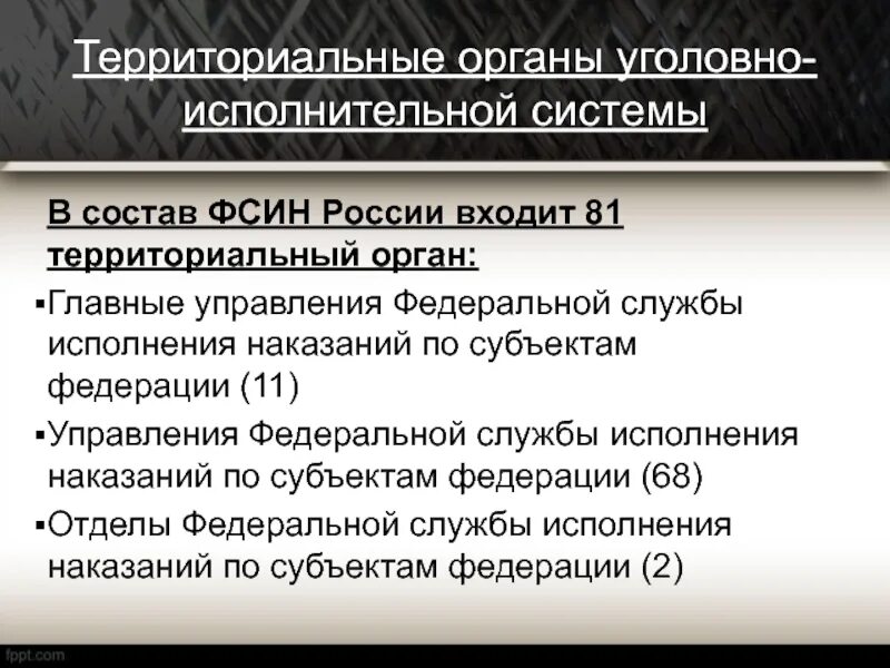 Территориальные органы ФСИН. Территориальные органы управления УИС. Органы уголовно исполнительной системы РФ. Структура территориальных органов ФСИН.