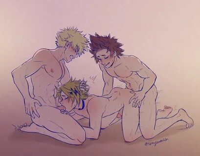 Denki in a Kiribaku sammich Scrolller.