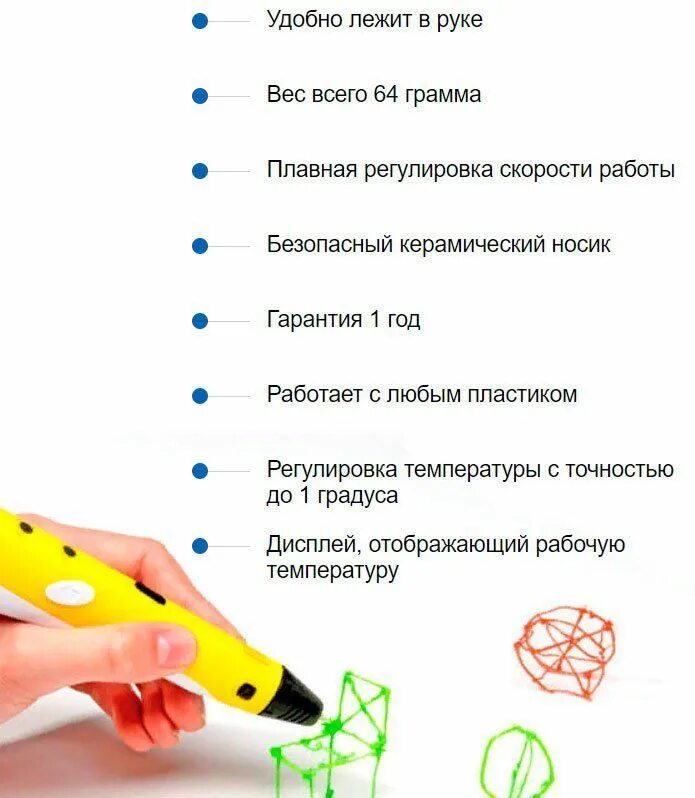 Как пользоваться 3 ручкой