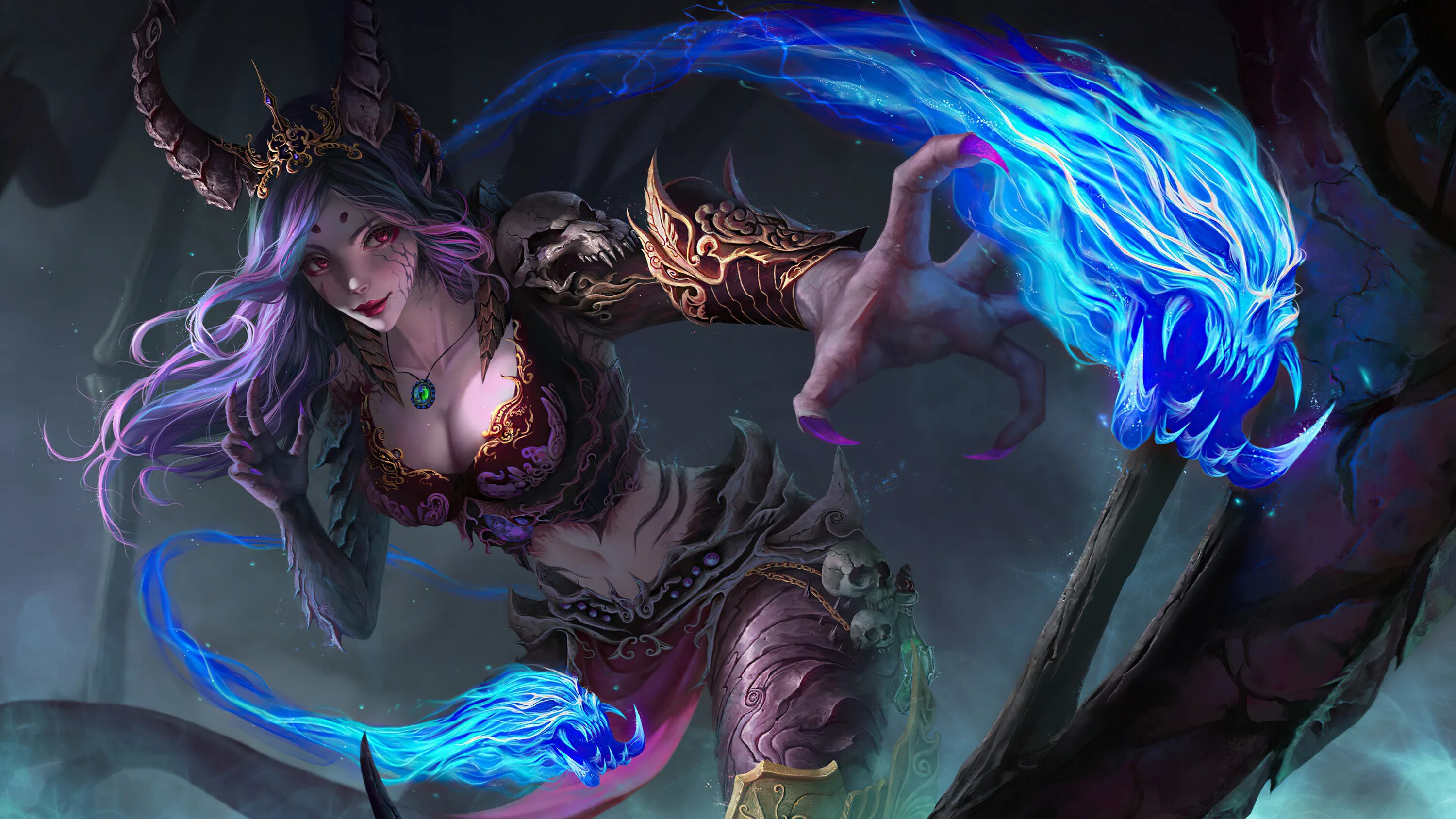 Магия рога. Демон фэнтези. Магия рога. Парень дракон. Демоны арты.