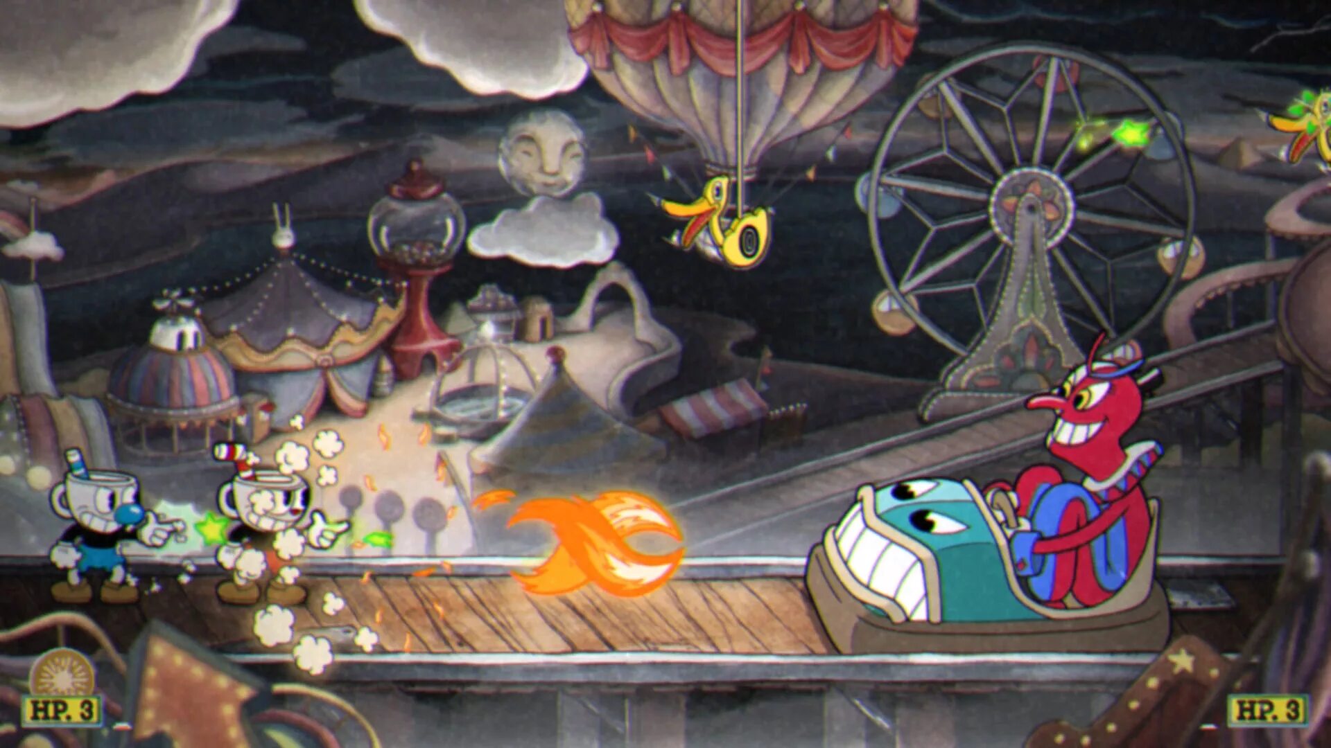 Как называется игра чашки. Cuphead игра. боссы cuphead парк аттракционов. cuphead mobile игра. капхед стоп кадры.