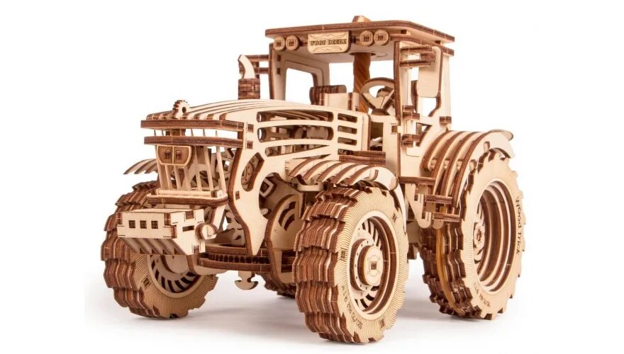 3d Puzzle "трактор John Deere". Вуд трик деревянные конструкторы. Wood Trick механический 3d-пазл. Конструктор UGEARS трактор.