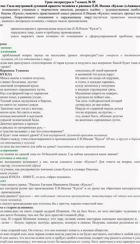 Тест по произведению кукла. E.Носов кукла 15ответов план.