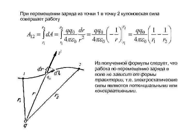 При перемещении заряда в 2 5. Работа по перемещению электростатического заряда. работа силы поля при перемещении заряда. работа электрических сил при перемещении точечного заряда. работа сил поля по перемещению заряда формула.