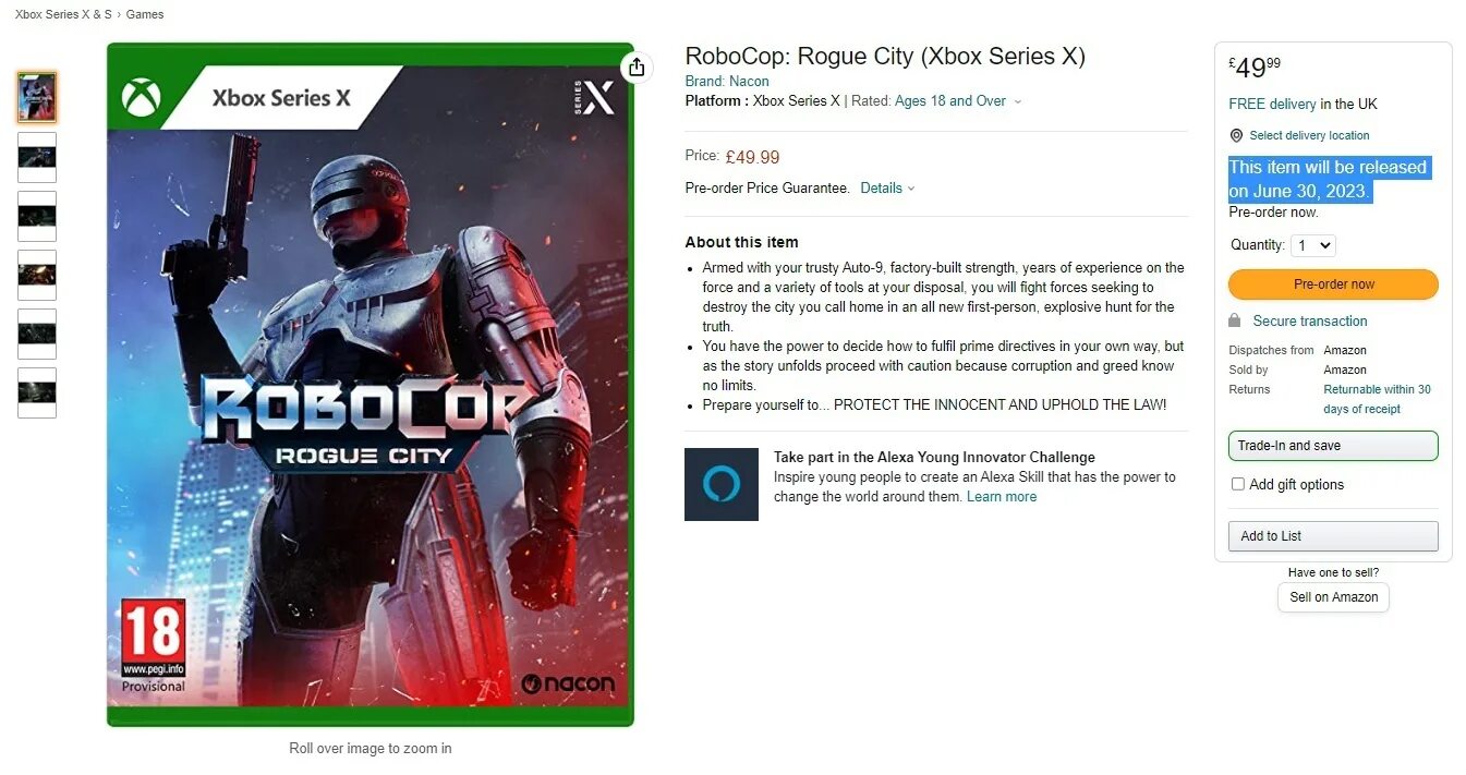 Robocop rogue city не запускается directx 12